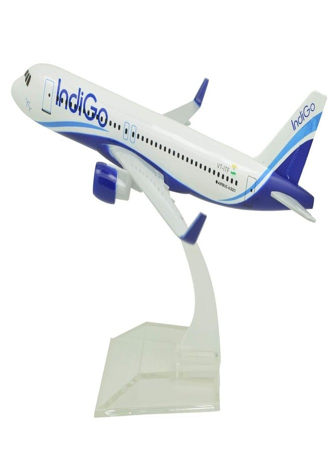 HOUSE HATCH Diecast Aeroplane Scale Model, Aircraft Model Airline, Metal Aircraft Display Only for Display Size -16 Cm Multicolor (Indigo) - Image 1